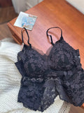 Sexy French Lace Halter Bra for Summer Wireless Crinkle Free Bralette for Small Bust Beautiful Back Lingerie Set S-XL MOYISU BC