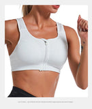 CZGUKE  S-2XL Popular Sports Top Yoga Bra Women's Shockproof Sports Shirt Sports Bra Front Zipper Women's Push Up Bra Sportswear