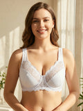 Bras For Womens Lingerie BH Tops Elegance Lace Bras Sexy Underwear Underwire Support Plus Size Brassiere Leisure A B C D E Cup