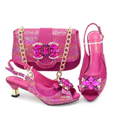 Doershow Lastest Italian Design Fashion Style Ladies Shoes with Matching Bag Set 2026 Nigerian Shoes and Bag Set! HX1-1