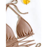 S - XL With Tassel Skirt Long Sleeve Bikini Women Swimwear Female Swimsuit Four-pieces Bikini set Bather Bathing Suit Swim V7060