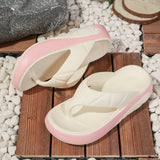 2025 Women Indoor Beach Flip Flops Summer Platform Shoes Soft EVA Girls Home Street Slippers Thick Sole Female Fashion Sandals
