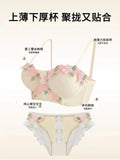 MOYISU London Anime Bralette - Delicate Wireless Bra for Set Teens, Japanese Summer Underwear Small Bust Close-Fit Subtle Allure