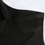 Sexy One Shoulder Swimwear Women 2026 Black Mesh See Through Slim Tummy Control One Piece Swimsuit Beach Holiday Bathing Suits