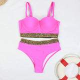 2026 Sexy Bikini Women Push Up Swimwear Swimsuit Gold Wavy Edge Patchwork High Waist Bikinis Set Bathing Suit Biquinis Feminino