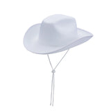 Women Men Cowboy Hat Classic Roll Up Brim Fedora Cowgirl Hat Western Retro Sun Cap Stage Performance Hat