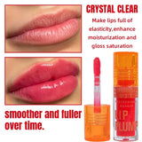 Cherry Plump Lip Oil – Moisturizing Lip Gloss Serum, Long-Lasting Waterproof Volume & Shine, Non-Sticky, Unisex, Holiday Makeup