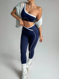 2 pcs Women's Seamless Yoga Sets Sport Leggings Bra Sportswear Woman Gym Outfit Workout Set High Waisted Yoga Clothes Activewear