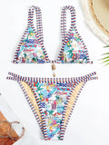 Floral Printed Bikinis 2026 Brazilian Bikini Women Swimwear Female Swimsuit Two-pieces Bikini Set Bathing Suit Swim Beach Wear