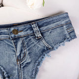 Summer Low Waist Hot Girl Slim Fit Plus Size Stretch Jeans Women's Denim Shorts For Beach Spa & Hot Springs Water Sports G5WM