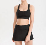 Summer Slim Yoga Shorts New Short Skirts Ultra Short Mini Skirts Gym Exercise Running Fitness Tennis Anti-Light Sports Skirts