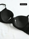 High Quality Sexy Lingerie Set For Women's Lace Up Steel Ring Push Ups 2-piece Set For Daily Underwear Set A2127