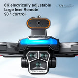 Lenovo Mi A14Pro Max 8K three Camera GPS Brushless Optical Flow Obstacle Avoidance Foldable Quadcopter RC Distance Drone ToysFPV