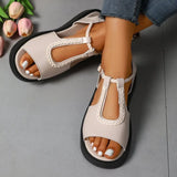Women's Summer Sandals New Arrivals Lightweight, Open-Toe, Casual, and Comfortable Flats