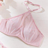 Erotic See Through Bra Sets Thong Women Intimate Sexy Lingerie Bra Panties Sets Sex Outfit Temptation Nightdress