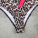 2023 One Piece Swimsuit Women Swimwear Push Up Monokini Sexy Bodysuit Leopard Print Bathing Suit Backless Beachwear Female