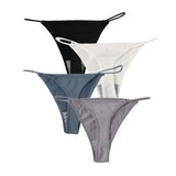 4Pcs/Set Women G-String Thongs Seamless Panties Sexy Lingerie Low Rise Female G-String High Cut Pantys Underwear