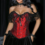 Lace Strap Court Style Shaping Top Tummy Control Waist Cincher Outerwear Trendy Shaping Slimming Tight Fishbone Underwear AYPC
