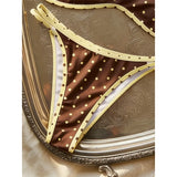 XS - L 2026 Printed Polka Dot Bikini Female Swimsuit Women Swimwear Two-pieces Bikini Set Plaid Bather Bathing Suit Swim V8039