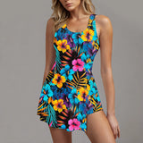 2026 Printed Floral Swimsuit Women Two Piece Beach Dress Swimwear Female Sexy Bathers Bathing Swimming Swim Suit Beachwear XXL