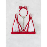 Diamond Extreme Mini Micro Thong Bikini Women Swimwear Female Swimsuit Two-Pieces Bikini Set Bather Bathing Suit Swim Lady V4329