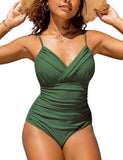 S - XXL Sexy Wrinkled One Piece Swimsuit Women Swimwear Female Monokini Swimsuits 2025 Bathing Suit Swim Beach Wear Bodysuit