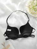 Sexy Lingerie multi-color hollow neck hanging women's underwear 3/4 cup gathering pull up bra party women's underwear J2943