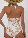 2026 Ruched Halter Swimsuit One Piece Swimwear Women Sexy Bathers Bathing Swimming Swim Suit Female Beachwear