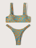 sexy micro bikini 2026 women orange leopard print push up padded thong swimsuit female cut out bathing suit swimwear biquini