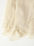 Foridol Ruffles Tiered V Neck Blouse Women Summer Spring Long Sleeve Casual Blusa Chiffon Blouses Buttons New in Female Top 2025