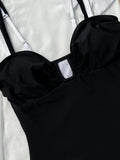 2026 Polka Dot U Neck One Piece Swimsuit Women Swimwear Female Monokini Bather High Leg Cut Bathing Suit Swim Beachwear Bodysuit