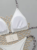 Halter Triangle String Bikinis 2026 Women Sexy Swimsuit Solid Brazilian Swimwear Female Bathers Bathing Swimming Swim Suit