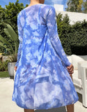 New Women's 3 Pieces Swimsuit Allover Print Tankini+Long Gauze Coat Cover-Up Swimwear High Waist Shorts Bathing Suit Beachwear