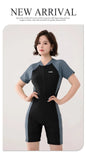 New Women's Flat Angle Professional Racing Cover Belly Slimming Swimming Pool Special Quick Drying Hot Spring One-piece Swimsuit
