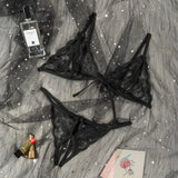 Babydoll Costumes Women Hot Open Bra Crotch Lace Sexy Transparent Underwear Sexy Lingerie Set