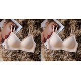 2Pcs/Set Seamless Bras For Women Sexy Lingerie Padded Non-wire Brassiere Adjust Shoulder Strap Underwear Comfort Intimates