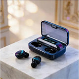 F9-5C True Wireless Bluetooth Headset Binaural Small In Ear Buds Sports Stereo Bass TWS Earbuds Newest Sports Earbuds for phones