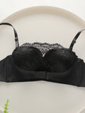 New black full cup lace shoulder strap detachable bra Pull up bra strapless bra wrap up braissere sexy Lingerie J2805