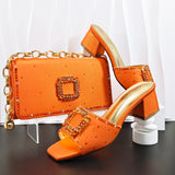 doershow Women Shoes and Bags To Match Set Italy Party Pumps Italian Matching Shoe and Bag Set for Party shoes! HE1-1