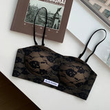 MOYISU Parisian Lace Bra Women Strapless Summer Push Up Small Bust Multiway Wear Bandeau Bralette UK Ship Fashion Top Bestseller