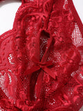 For Women 18 Hot Erotic Underwear Open Crotch Transparent Sexy Costume Lace Open Crotch Lingerie Set Crotchless Bodysuit