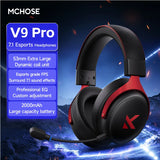 Original MCHOSE V9 PRO Music Esports Gaming Headphones 3-mode Wireless Noise Reduction Mic Customized Head-mounted