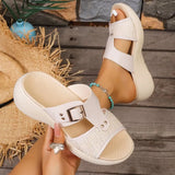 2026 Fashion  New Hot Women Slippers Comfort Wedge Shoes Ladies Platform Sandals Casual Slippers