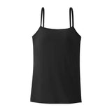 Summer Basic Undershirts Women's Slim-Fit Camisole Spaghetti Strap Sleeveless Tank Top Scoop Neck Cami Shirts