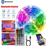 5V Led Strip Lights 5m 10m 20m 30m for TV with APP Control Flexible Ribbon Tape RGB5050 18leds/m LED Backlight for Bedroom Decor