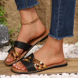 Women's Slippers New Summer Style Braided Versatile Casual Sandals Soft Sole Women's Flip Flop Women's Sandals Zapatos De Mujer