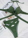Sexy Underwired Bra Cup Female Swimsuit High Waist Bikini Women Swimwear Two-pieces Bikini set Push Up Bathing Suit Swim Lady