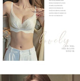 Desire Thin Push-up Seamless Adjustment Women's Small Breasts Sexy Underwear Without Underwire Support Anti-sagging Bra Summer
