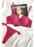 Japanese Manga Minimizer Bra Half Cup Demi Style Wireless Comfort Support Anti Sagging Lingerie Set for Large Bust 32-38 AB USA