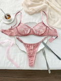 Elegant Design Bra And Panties Set with Unique Heart Buckle Comfortable Fashion Underwear Suitable for All Occasions